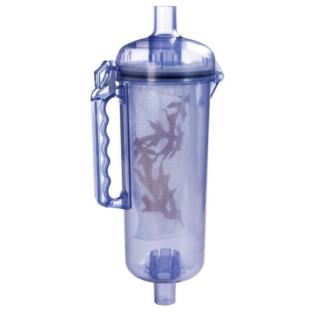 Transparent leaf catcher with waste bag