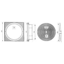 deksel vierkant cofies