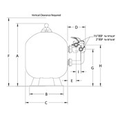 Filtre Triton Neo à montage latéral 32 m³/h Clearpro