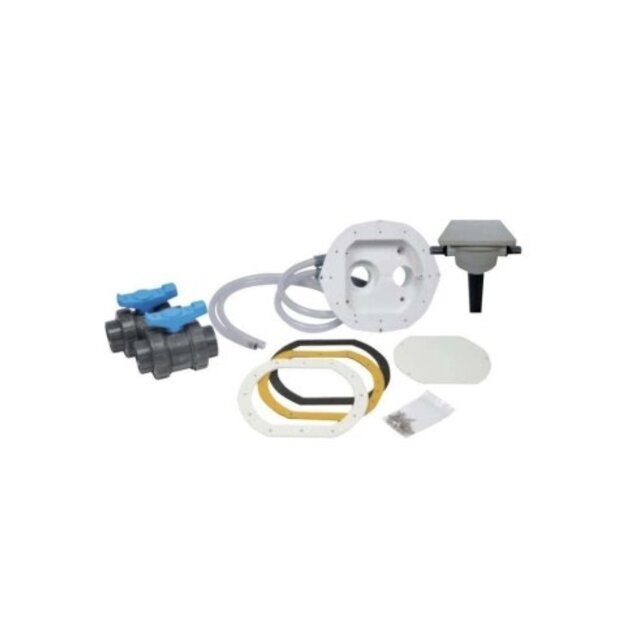 Kit de fixation pour panneaux (n° 1) pour béton, acier inoxydable, bois et aluminium