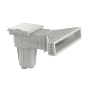 X-Pro 600 hoge waterlijn skimmer beton wit