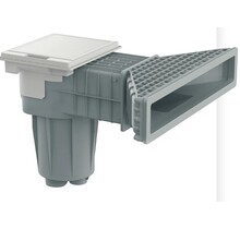 X-Pro 600 Skimmer/liner en béton gris