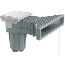 X-Pro 600 Skimmer/liner en béton gris