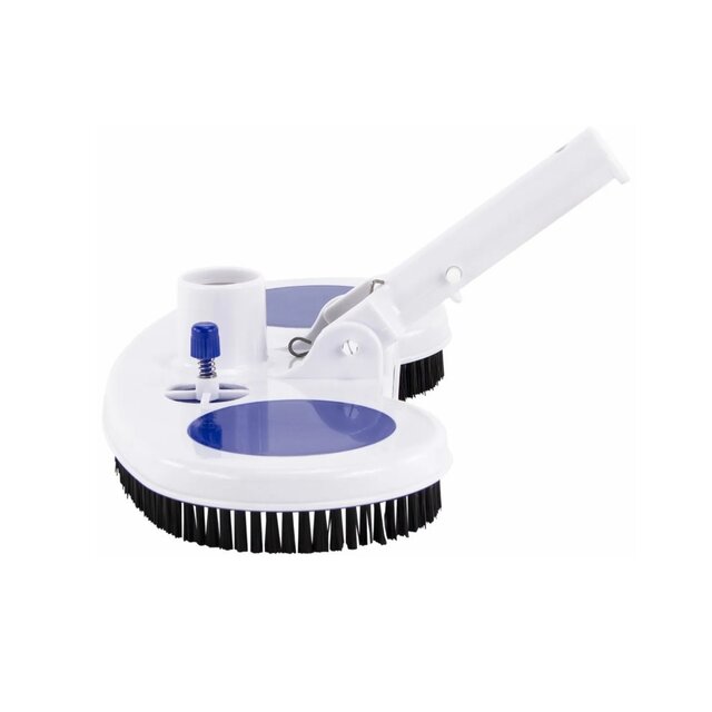 Weighted half-moon bottom suction device