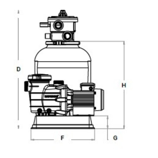 Filterset 8 m³/h 0,5 pk