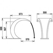 Rideau d'eau Bali brillant