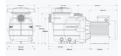 pompe de filtration 0.75hp -13 m³/h