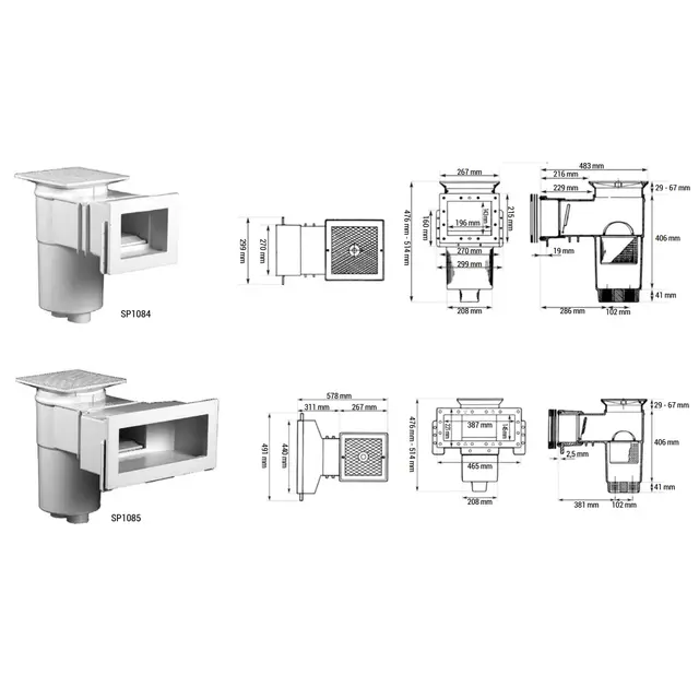 auto-skim SP1085 liner grote opening