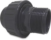 3/3 coupling glue socket x male thread 10 bar