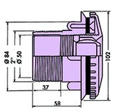 Adjustable injector panel baths 2” - 50mm