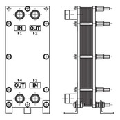Dubbelwandige plaatwarmtewisselaar Dubbelwandige plaatwarmtewisselaar