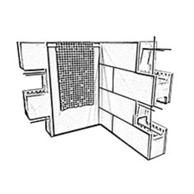polystyrene building block 100 X 25 X 30 cm