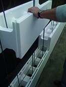 bloc de construction en polystyrène 100 X 25 X 30 cm