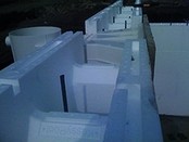 bloc de construction en polystyrène 100 X 25 X 30 cm