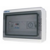 Boîtier électrique résistant à l'eau avec horloge