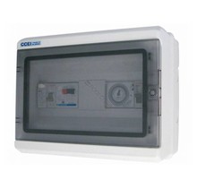 Switch box water resistant incl. clock
