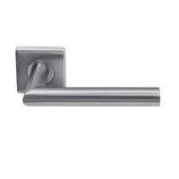 Inox deurklinken Jersey op vierkant rozet