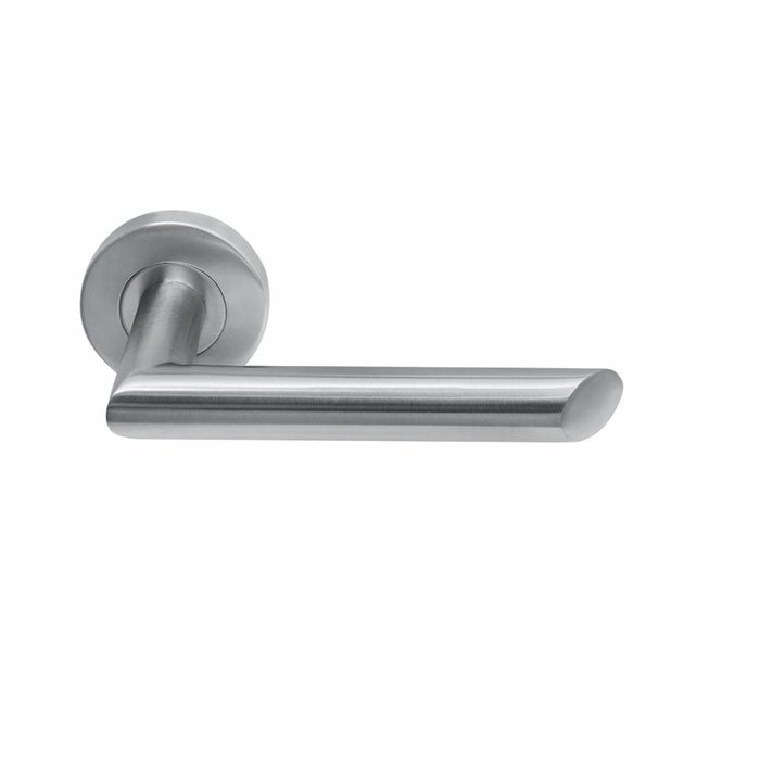 In-Door Stainless steel door handles Havana on round rosette