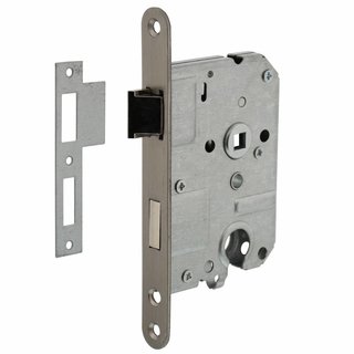 Intersteel Stainless steel cylinder lock PZ 55, front plate 20x175, mandrel 50mm