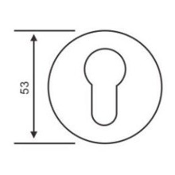 In-Door Paire de plaques cylindriques rondes en acier inoxydable