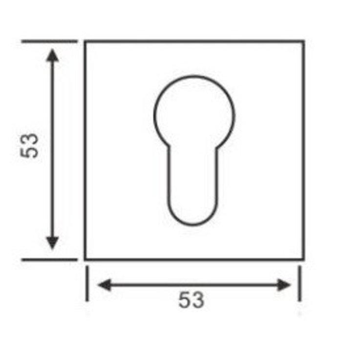 In-Door Paar quadratische Zylinderplatten aus rostfreiem Stahl