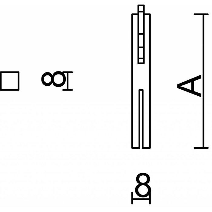 HDD Pin for front door 8 mm x 60 mm