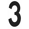 Intersteel Zwart huisnummer 3 - 150mm