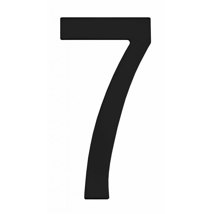 Intersteel Black house number 7 - 150mm