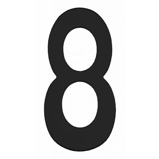 Intersteel Black house number 8 - 150mm