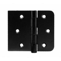 Kogelscharnier rechte en afgeronde hoek zwart 80x94x2 mm