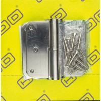 Paumel Skin 76x76x2,5 inox 201 rechts 3 stuks + vijzen