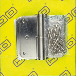 HDD Hinge Skin 76x76x2.5mm RVS 201 3 pieces + screws - HDD