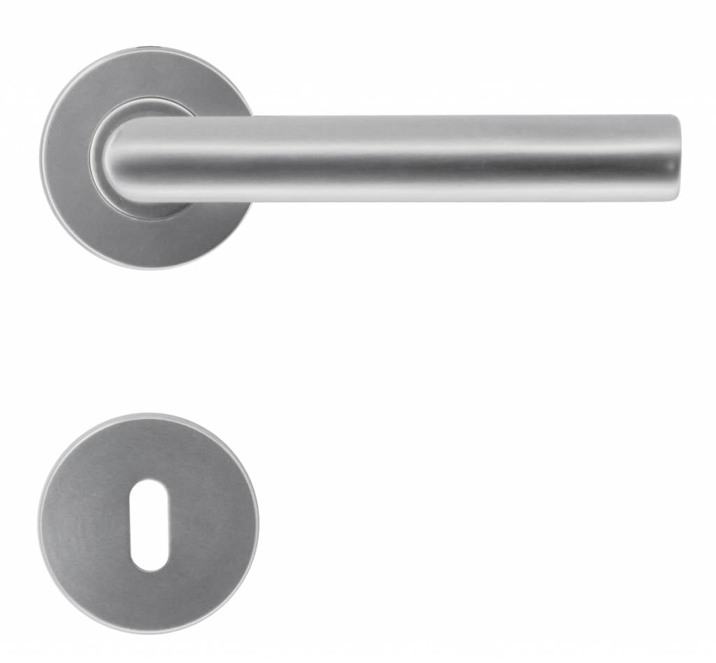 Aluminum door handles for a standard lock