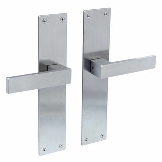 Intersteel Poignées de porte en acier inoxydable « Amsterdam » avec panneau de rénovation