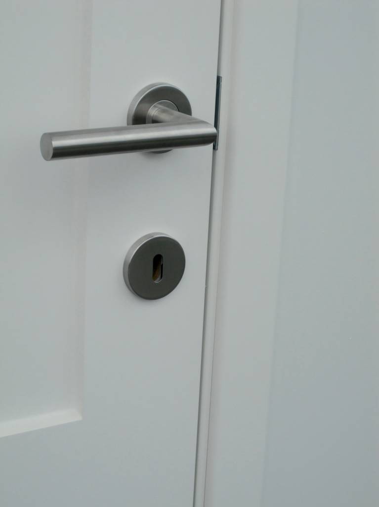Stainless steel door handles I shape 19mm with key plates