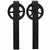 Intersteel Set of 2 rollers spoke wheel 340mm for sliding door system 450121