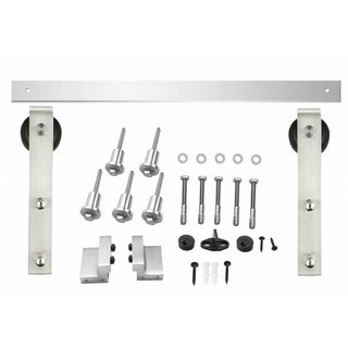 Intersteel Système de porte coulissante Basic en acier inoxydable