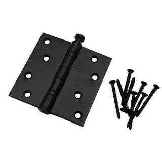 Intersteel Rotule noire droite 89x89x2.5mm Inox