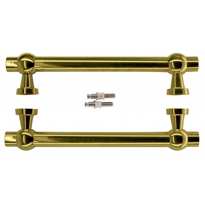 HDD Poignées de porte "Petra royal" 30/300/380 or non vernie paire pour portes vitrées