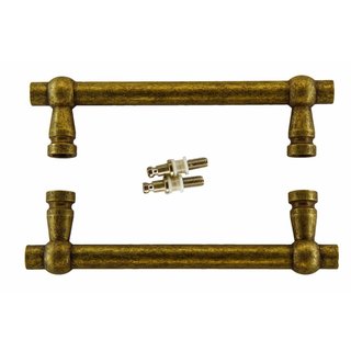 HDD Door handles "Petra 200mm" Old Yellow pair for glass