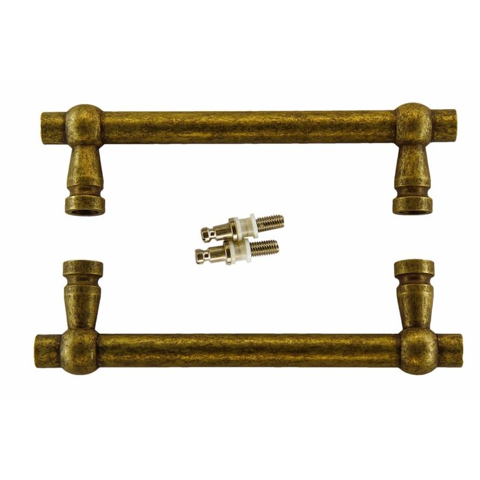 HDD Door handles "Petra" 19/200/258 Old Yellow pair for glass doors