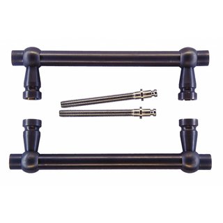 HDD Door handles "Petra" Carbon black - pair for door thickness > 3 cm