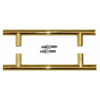 HDD Paire de poignées de porte T 20/200/300 Titane pour verre