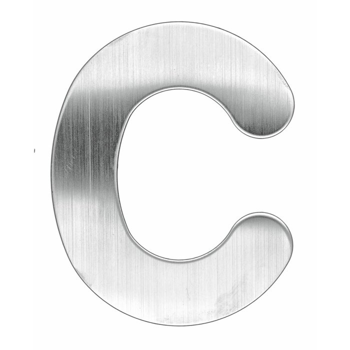 HDD Stainless steel house letter C with a height of 130mm
