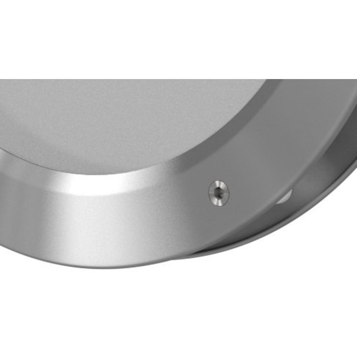 RVS Patrijspoort B2000 250 mm + doorzichtig veiligheidsglas en onzichtbare bevestiging