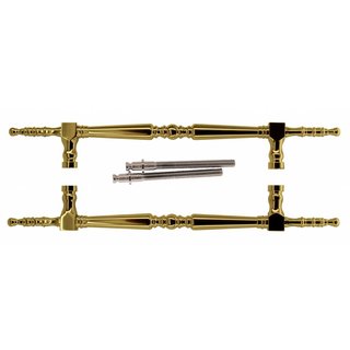 HDD Poignée de porte "Rubens" Titane - paire pour épaisseur de porte > 3 cm