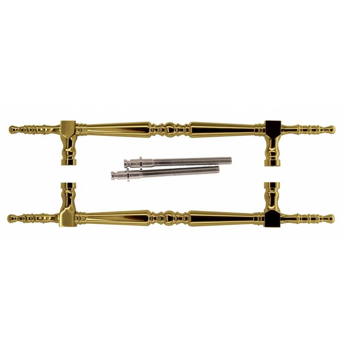 HDD Door handle "Rubens" Titanium - pair for door thickness > 3 cm