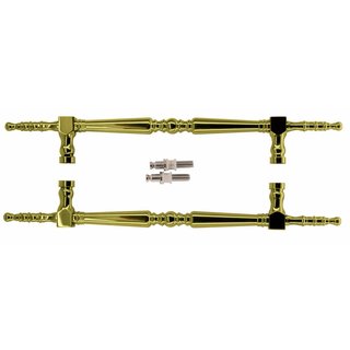 HDD Türgriffe „Rubens“ Gold unlackiert Paar für Glas