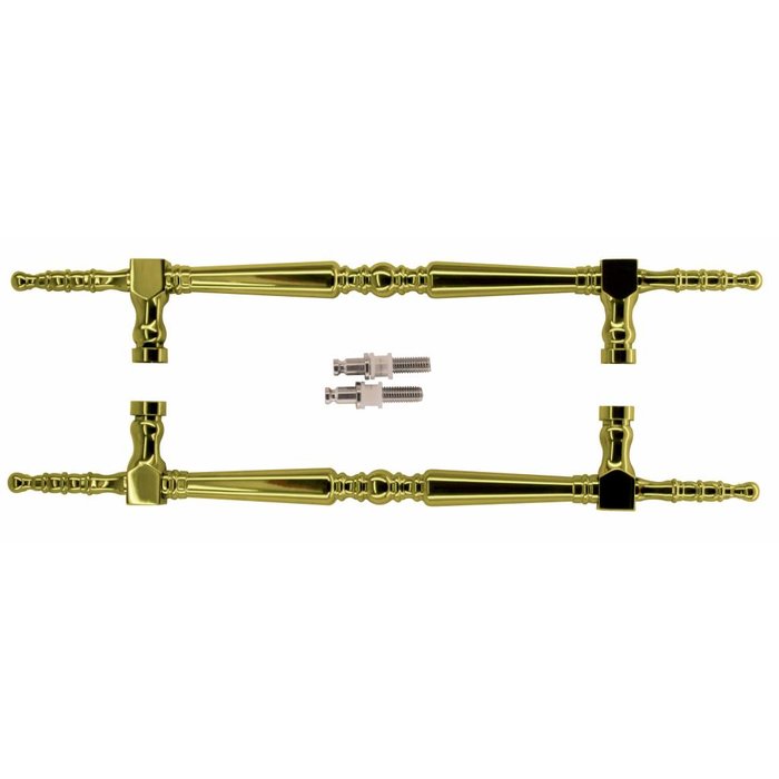 HDD Türgriff „Rubens“ T 260/418 Gold unlackiert Paar für Glastüren