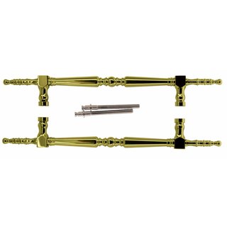 HDD Door handle "Rubens" Gold not varnished - pair for door thickness > 3 cm